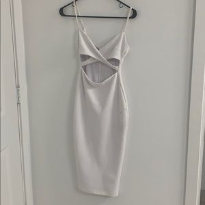 Nookie dress white bodycon